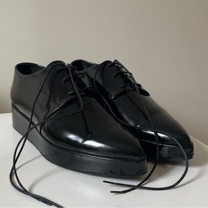 Size 41, 10 W Platform Black Karla Welch x Tamara Mellon Loafers Limited Edition